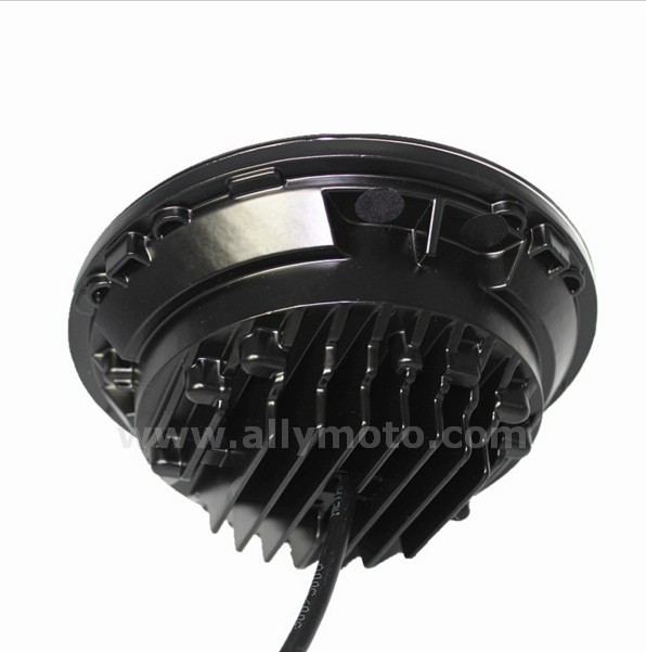 154 7 Inch Round Sealed-Beam Headlight - Dot Approved Led Conversion Harley@3